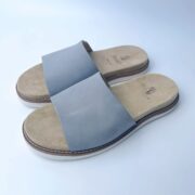 Minimalist wide-strap design Suede Upper PVC Outsole Sandals - 图片 4