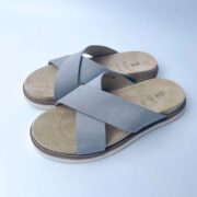 Vintage double-buckle design Suede Upper PVC Outsole Sandals - 图片 5