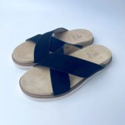 Vintage double-buckle design Suede Upper PVC Outsole Sandals - 图片 4
