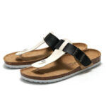 Color-Block Buckle Toe Post PU Upper EVA Outsole Flip Flops