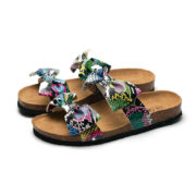 Colorful Bow Strap PU Upper EVA Outsole Sandals