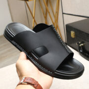 Hand-Stitched Cutout Wide Upper Leather Upper Composite Outsole Sandals - 图片 5