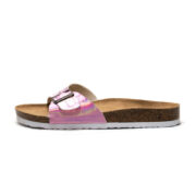 Glossy Single Buckle Strap PU Upper Composite Outsole Women’s Sandals - 图片 6