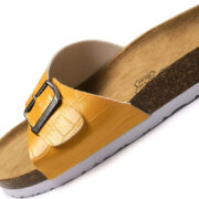 Glossy Single Buckle Strap PU Upper Composite Outsole Women’s Sandals - 图片 4
