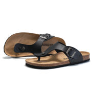 Toe Post Buckle PU Upper EVA Outsole Sandals - 图片 7