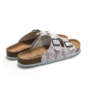 Floral Print Double Buckle PU Upper Rubber Outsole Sandals - 图片 5