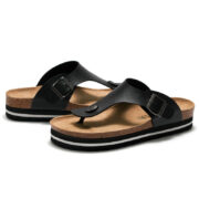 Platform Buckle Toe Post PU Upper Rubber Outsole Women’s Sandals - 图片 7