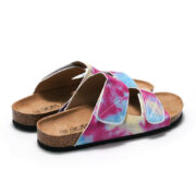 Hook-and-Loop Double Strap Textile Upper Rubber Outsole Sandals - 图片 5