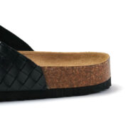 Woven-Texture Double Buckle PU Upper Composite Outsole Women’s Sandals - 图片 6