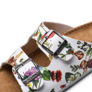 Botanical Print Double Buckle PU Upper Composite Outsole Sandals - 图片 2