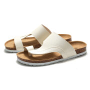 Style Feature: Wide Upper Toe Loop PU Upper Rubber Outsole Flip Flops - 图片 3