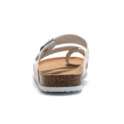 Geometric Print Buckle Toe Loop PU Upper Rubber Outsole Sandals - 图片 4