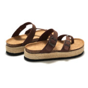 Jute Platform Toe Loop Double Buckle PU Upper Composite Outsole Women’s Sandals - 图片 4