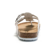 Geometric Print Double Buckle Toe Post PU Upper Rubber Outsole Sandals - 图片 4