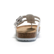 Floral Double Buckle Toe Post PU Upper Rubber Outsole Sandals - 图片 6