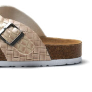 Woven-Texture Buckle Toe Post PU Upper EVA Outsole Flip Flops - 图片 4