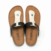 Color-Block Buckle Toe Post PU Upper EVA Outsole Flip Flops - 图片 6