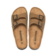 Double Buckle PU Upper Rubber Outsole Sandals - 图片 6