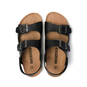 Double Buckle Back Strap Microfiber Upper EVA Outsole Sandals - 图片 3