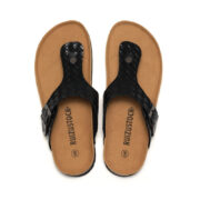 Woven-Texture Buckle Toe Post PU Upper EVA Outsole Flip Flops - 图片 7