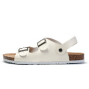 Double Buckle Back Strap Microfiber Upper EVA Outsole Sandals - 图片 2