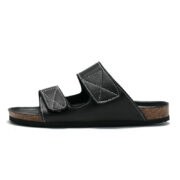 Hook-and-Loop Double Strap Textile Upper Rubber Outsole Sandals - 图片 2