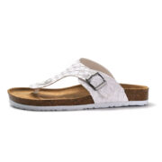 Woven-Texture Buckle Toe Post PU Upper EVA Outsole Flip Flops - 图片 5