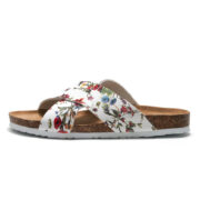 Botanical Print Cross Strap Microfiber Upper EVA Outsole Sandals - 图片 6