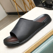 Handmade Genuine Leather Wide Upper Leather Upper Composite Outsole Sandals - 图片 3