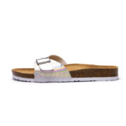 Glossy Single Buckle Strap PU Upper Composite Outsole Women’s Sandals - 图片 7